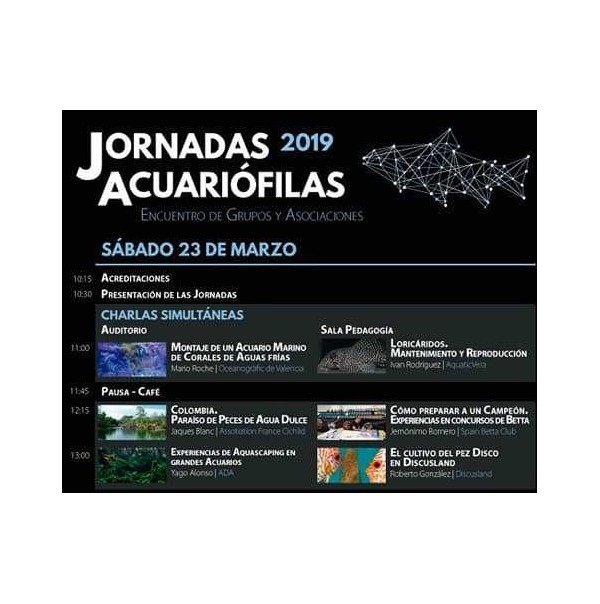 Conferência Aquariófilas 2019 no Aquário de Zaragoza 